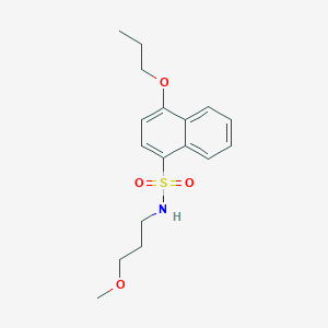 (3-Methoxypropyl)[(4-propoxynaphthyl)sulfonyl]amine