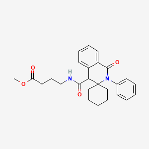 methyl 4-{[(1'-oxo-2'-phenyl-1',4'-dihydro-2'H-spiro[cyclohexane-1,3'-isoquinolin]-4'-yl)carbonyl]amino}butanoate