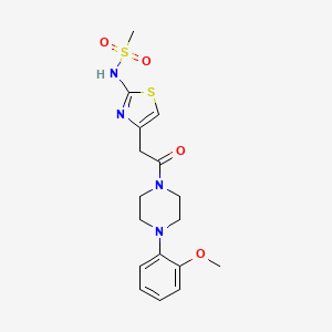 N-(4-{2-[4-(2-methoxyphenyl)piperazin-1-yl]-2-oxoethyl}-1,3-thiazol-2-yl)methanesulfonamide