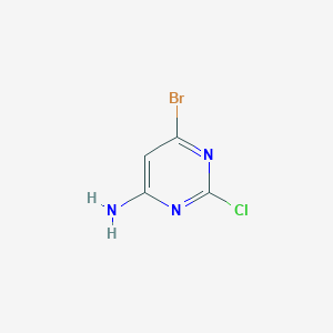 molecular formula C4H3BrClN3 B1510683 6-Bromo-2-chloropyrimidin-4-amine CAS No. 1333319-66-6