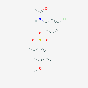 2-(Acetylamino)-4-chlorophenyl 4-ethoxy-2,5-dimethylbenzenesulfonate