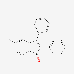 molecular formula C22H16O B1510687 5-methyl-2,3-diphenyl-1H-inden-1-one CAS No. 65908-32-9