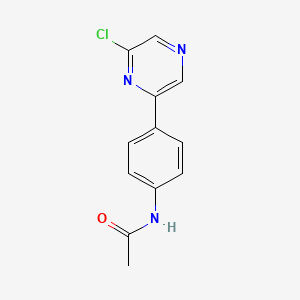 molecular formula C12H10ClN3O B1510692 N-(4-(6-chloropyrazin-2-yl)phenyl)acetamide CAS No. 874143-25-6