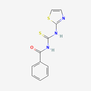 molecular formula C11H9N3OS2 B15106980 N-(1,3-thiazol-2-ylcarbamothioyl)benzamide 