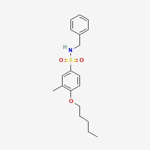 [(3-Methyl-4-pentyloxyphenyl)sulfonyl]benzylamine