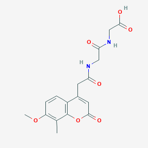 N-[(7-methoxy-8-methyl-2-oxo-2H-chromen-4-yl)acetyl]glycylglycine