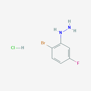 molecular formula C6H7BrClFN2 B151071 (2-溴-5-氟苯基)肼盐酸盐 CAS No. 60481-35-8