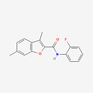 N-(2-fluorophenyl)-3,6-dimethyl-1-benzofuran-2-carboxamide