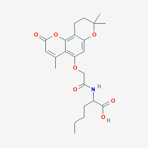 N-{[(4,8,8-trimethyl-2-oxo-9,10-dihydro-2H,8H-pyrano[2,3-f]chromen-5-yl)oxy]acetyl}norleucine