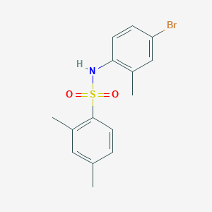 molecular formula C15H16BrNO2S B15107212 [(2,4-Dimethylphenyl)sulfonyl](4-bromo-2-methylphenyl)amine 