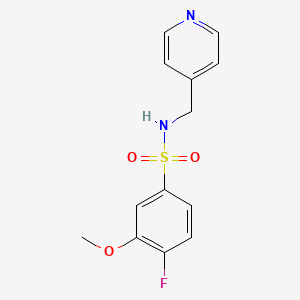 [(4-Fluoro-3-methoxyphenyl)sulfonyl](4-pyridylmethyl)amine