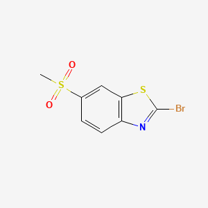 molecular formula C8H6BrNO2S2 B1510744 2-Bromo-6-(methylsulfonyl)benzo[d]thiazole 