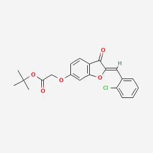 tert-butyl {[(2Z)-2-(2-chlorobenzylidene)-3-oxo-2,3-dihydro-1-benzofuran-6-yl]oxy}acetate