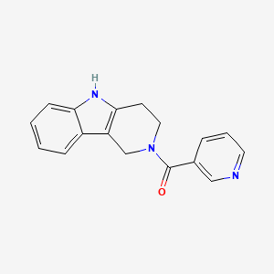 3-{1H,2H,3H,4H,5H-pyrido[4,3-b]indole-2-carbonyl}pyridine