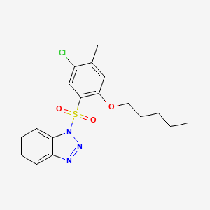 1-[5-chloro-4-methyl-2-(pentyloxy)benzenesulfonyl]-1H-1,2,3-benzotriazole