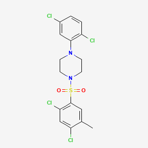 1-(2,4-Dichloro-5-methylbenzenesulfonyl)-4-(2,5-dichlorophenyl)piperazine