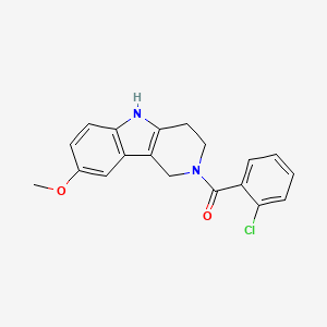 (2-chlorophenyl)(8-methoxy-1,3,4,5-tetrahydro-2H-pyrido[4,3-b]indol-2-yl)methanone