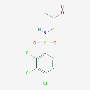 molecular formula C9H10Cl3NO3S B15107690 (2-Hydroxypropyl)[(2,3,4-trichlorophenyl)sulfonyl]amine 