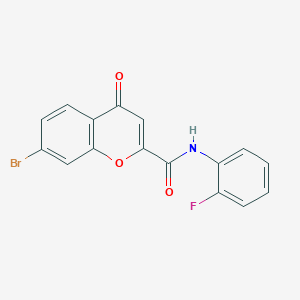 7-bromo-N-(2-fluorophenyl)-4-oxo-4H-chromene-2-carboxamide