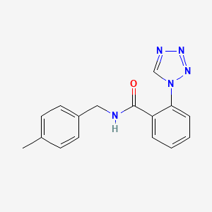 N-[(4-methylphenyl)methyl]-2-(tetrazol-1-yl)benzamide