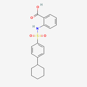 2-(4-Cyclohexylbenzenesulfonamido)benzoic acid