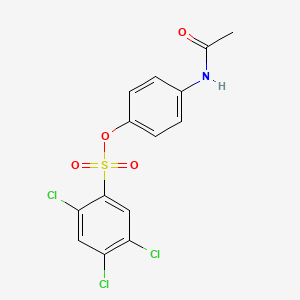 4-(Acetylamino)phenyl 2,4,5-trichlorobenzenesulfonate