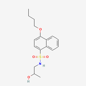 molecular formula C17H23NO4S B15107786 [(4-Butoxynaphthyl)sulfonyl](2-hydroxypropyl)amine 