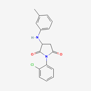 1-(2-Chlorophenyl)-3-[(3-methylphenyl)amino]azolidine-2,5-dione