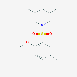 1-(2-Methoxy-4,5-dimethylbenzenesulfonyl)-3,5-dimethylpiperidine