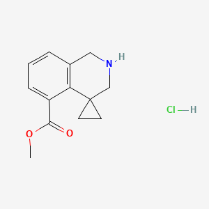 methyl 2',3'-dihydro-1'H-spiro[cyclopropane-1,4'-isoquinoline]-5'-carboxylate hydrochloride