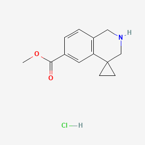 methyl 2',3'-dihydro-1'H-spiro[cyclopropane-1,4'-isoquinoline]-6'-carboxylate hydrochloride