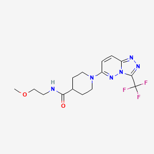 molecular formula C15H19F3N6O2 B15107890 C15H19F3N6O2 