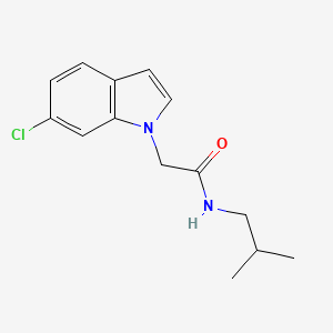 2-(6-chloro-1H-indol-1-yl)-N-(2-methylpropyl)acetamide