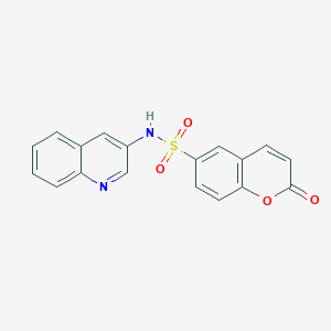 2-oxo-N-(quinolin-3-yl)-2H-chromene-6-sulfonamide