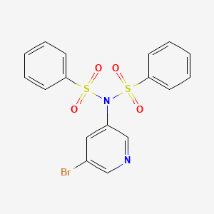 molecular formula C17H13BrN2O4S2 B1510796 N-(5-溴吡啶-3-基)-N-(苯磺酰基)苯磺酰胺 CAS No. 1192749-74-8