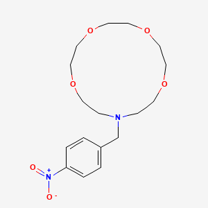 1,4,7,10-Tetraoxa-13-azacyclopentadecane, 13-[(4-nitrophenyl)methyl]-