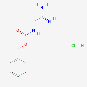 molecular formula C10H14ClN3O2 B015108 (2-氨基-2-亚氨基乙基)氨基甲酸苄酯盐酸盐 CAS No. 50850-19-6