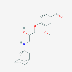 1-Acetyl-4-[3-(adamantanylamino)-2-hydroxypropoxy]-3-methoxybenzene