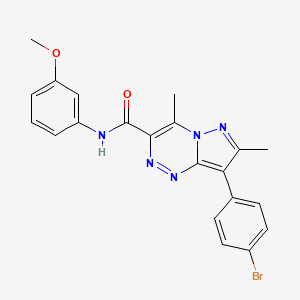 8-(4-bromophenyl)-N-(3-methoxyphenyl)-4,7-dimethylpyrazolo[5,1-c][1,2,4]triazine-3-carboxamide