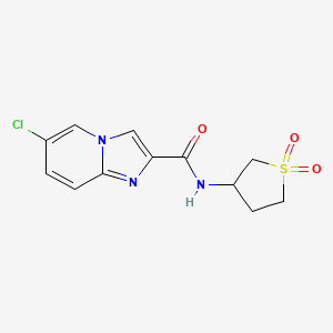 6-chloro-N-(1,1-dioxidotetrahydrothiophen-3-yl)imidazo[1,2-a]pyridine-2-carboxamide