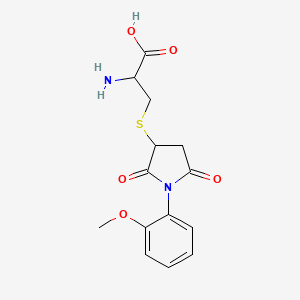 Cysteine, S-[1-(2-methoxyphenyl)-2,5-dioxo-3-pyrrolidinyl]-