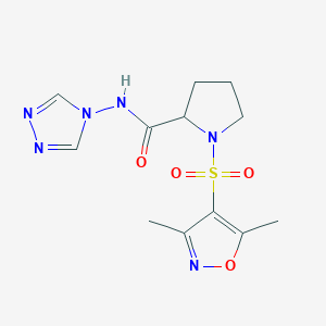 molecular formula C12H16N6O4S B15108170 C12H16N6O4S 