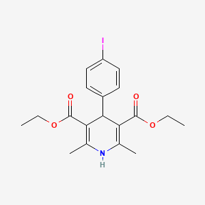 molecular formula C19H22INO4 B15108226 Diethyl 4-(4-iodophenyl)-2,6-dimethyl-1,4-dihydropyridine-3,5-dicarboxylate 