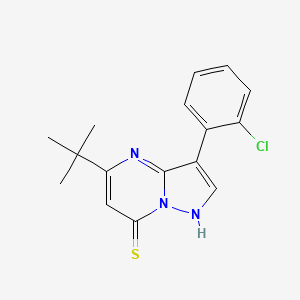 5-Tert-butyl-3-(2-chlorophenyl)pyrazolo[1,5-a]pyrimidine-7-thiol