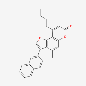 9-butyl-4-methyl-3-(2-naphthyl)-7H-furo[2,3-f]chromen-7-one