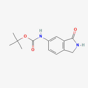 molecular formula C13H16N2O3 B1510835 Tert-butyl 3-oxoisoindolin-5-ylcarbamate 