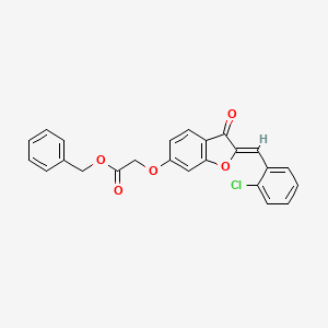 benzyl {[(2Z)-2-(2-chlorobenzylidene)-3-oxo-2,3-dihydro-1-benzofuran-6-yl]oxy}acetate