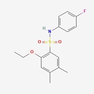 2-ethoxy-N-(4-fluorophenyl)-4,5-dimethylbenzenesulfonamide