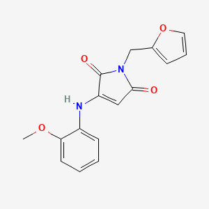 1-(furan-2-ylmethyl)-3-[(2-methoxyphenyl)amino]-1H-pyrrole-2,5-dione