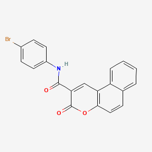 N-(4-bromophenyl)(3-oxobenzo[f]chromen-2-yl)carboxamide